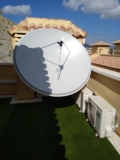 A 1.9 metre Famaval dish installation with modified wall support, there was no a…